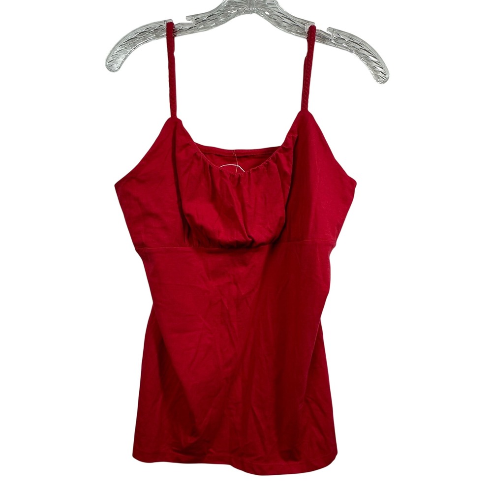 INC International Concepts Red Cami Top Empire Waist Pima Cotton Modal XL NEW